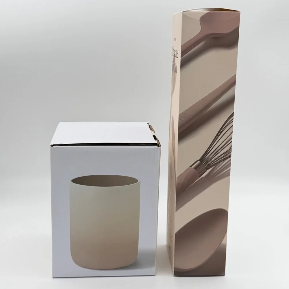 GIR Utensil Holder and 3-Piece Ultimate‎ Tool Set Tan Silicone NEW